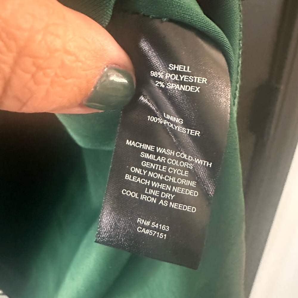 Jessica Howard tiered dress emerald green with white floral print size 16 - Picture 4 of 5